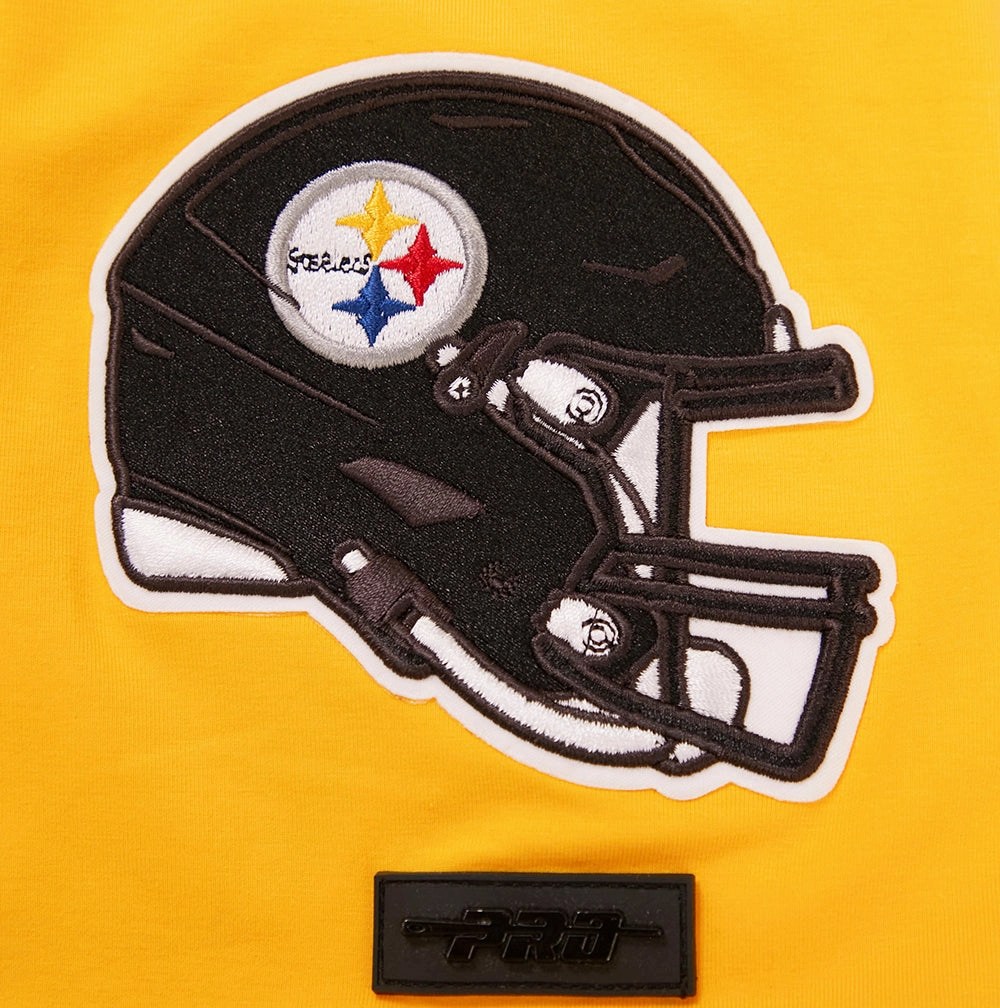 NFL PITTSBURGH STEELERS CLASSIC CHENILLE MEN'S   TEE (YELLOW)