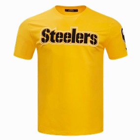 NFL PITTSBURGH STEELERS CLASSIC CHENILLE MEN'S   TEE (YELLOW)