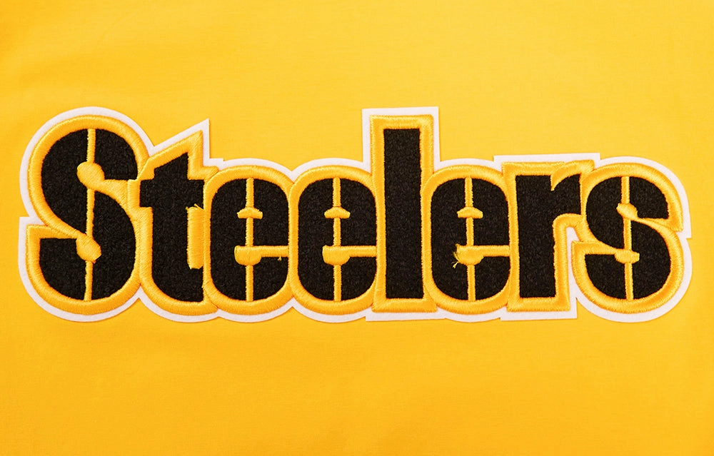 NFL PITTSBURGH STEELERS CLASSIC CHENILLE MEN'S   TEE (YELLOW)