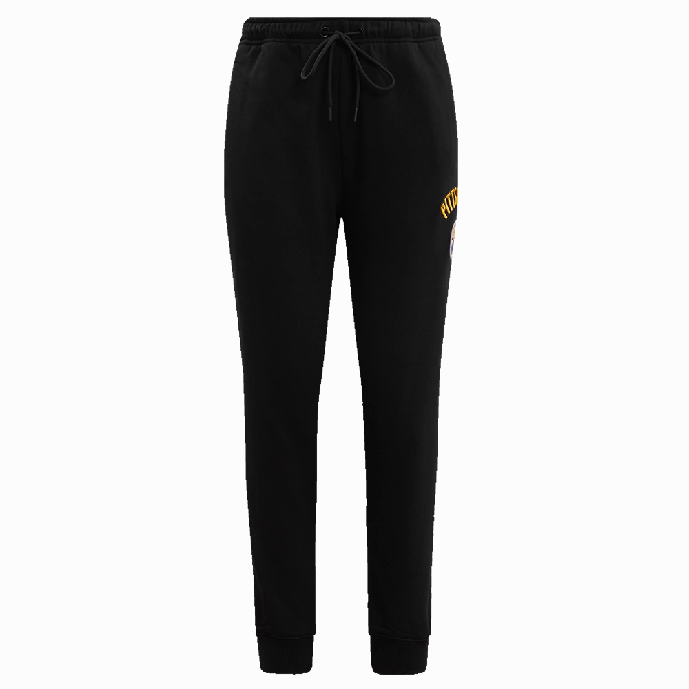 NFL PITTSBURGH STEELERS CLASSIC WOMEN'S FLEECE SWEATPANT (BLACK)