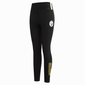 NFL PITTSBURGH STEELERS CLASSIC WOMEN'S JERSEY LEGGING (BLACK)