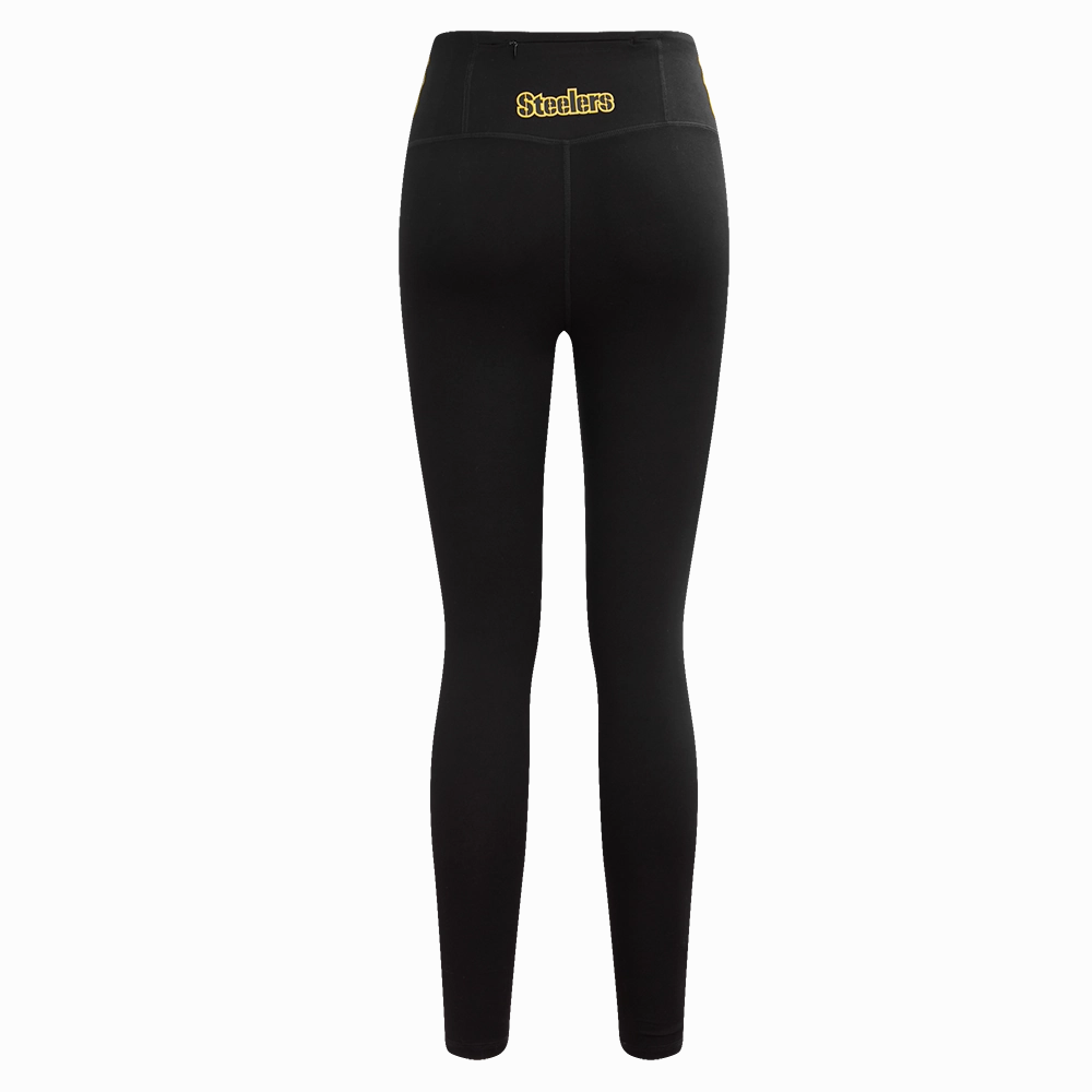 NFL PITTSBURGH STEELERS CLASSIC WOMEN'S JERSEY LEGGING (BLACK)