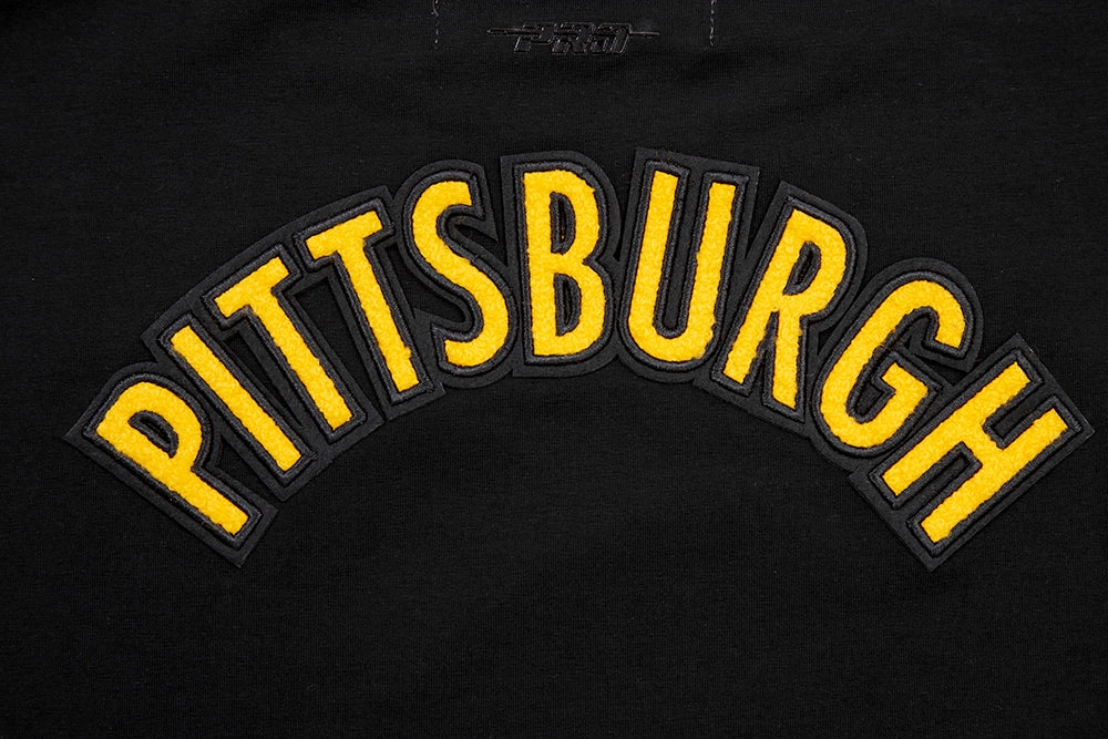 NFL PITTSBURGH STEELERS CLASSIC WOMEN'S SINGLE JERSEY BOXY TEE (BLACK)