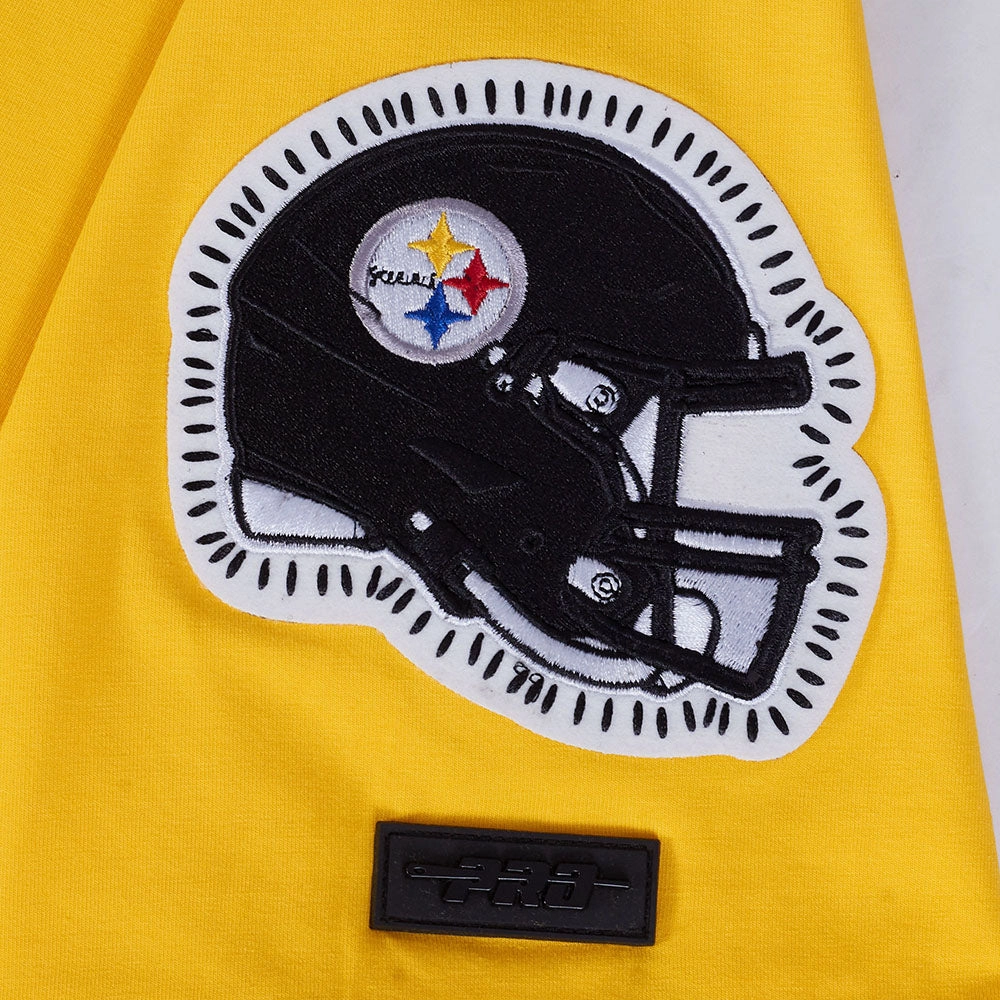 NFL PITTSBURGH STEELERS DIY PICK STITCH MEN'S SINGLE JERSEY TEE (YELLOW)