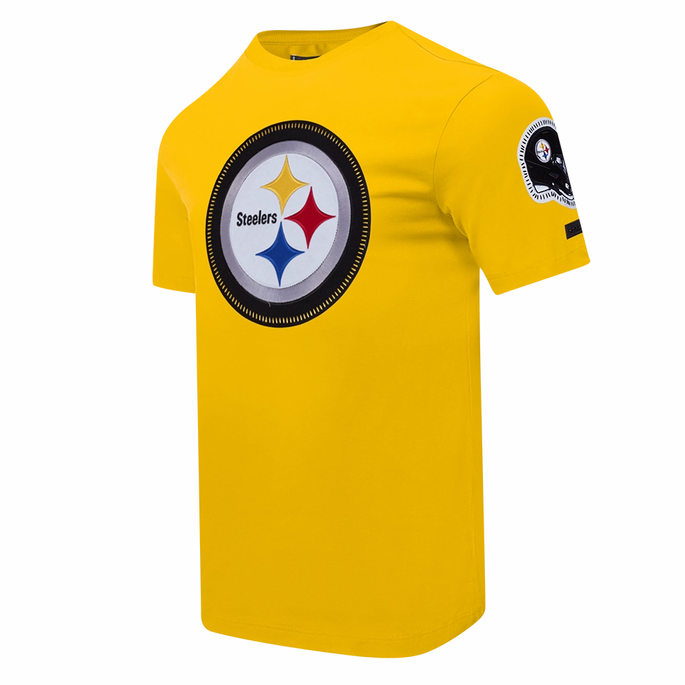 NFL PITTSBURGH STEELERS DIY PICK STITCH MEN'S SINGLE JERSEY TEE (YELLOW)