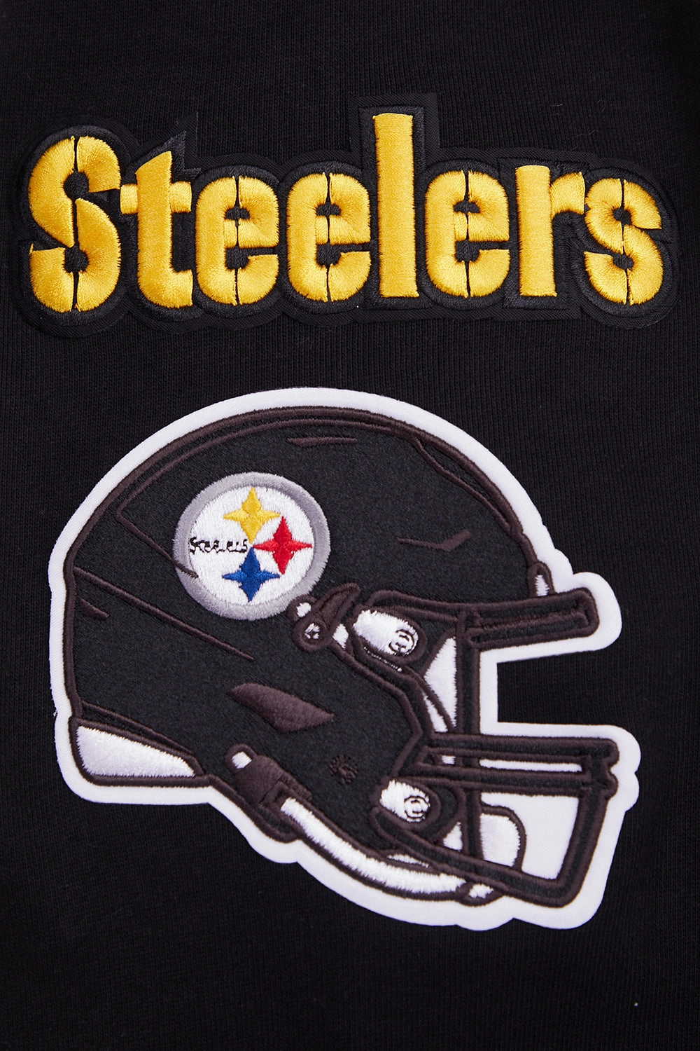 NFL PITTSBURGH STEELERS MASHUP MEN'S RIB CREWNECK (BLACK/YELLOW)