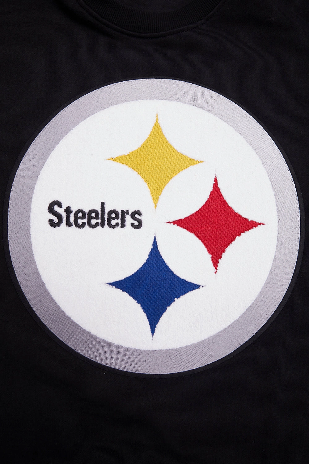 NFL PITTSBURGH STEELERS MASHUP MEN'S RIB CREWNECK (BLACK/YELLOW)