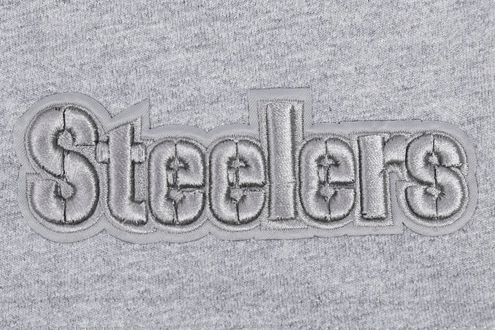 NFL PITTSBURGH STEELERS NEUTRAL MEN'S DROP SHOULDER TEE (DARK HEATHER GRAY)