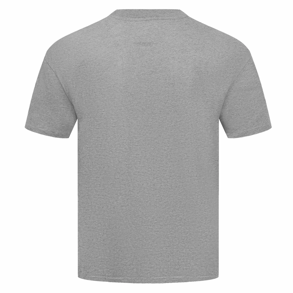NFL PITTSBURGH STEELERS NEUTRAL MEN'S DROP SHOULDER TEE (DARK HEATHER GRAY)