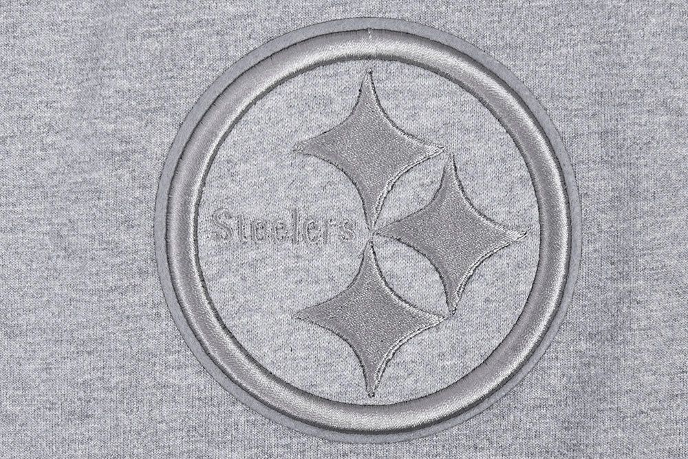 NFL PITTSBURGH STEELERS NEUTRAL MEN'S DROP SHOULDER TEE (DARK HEATHER GRAY)