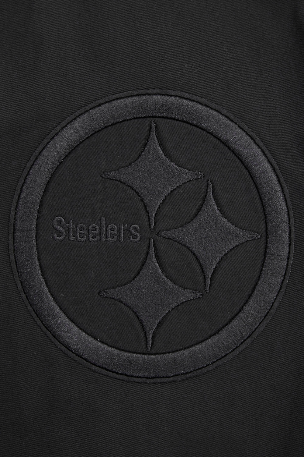 NFL PITTSBURGH STEELERS NEUTRAL TWILL JACKET (BLACK)