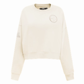 NFL PITTSBURGH STEELERS NEUTRAL WOMEN'S CREWNECK (EGGSHELL)