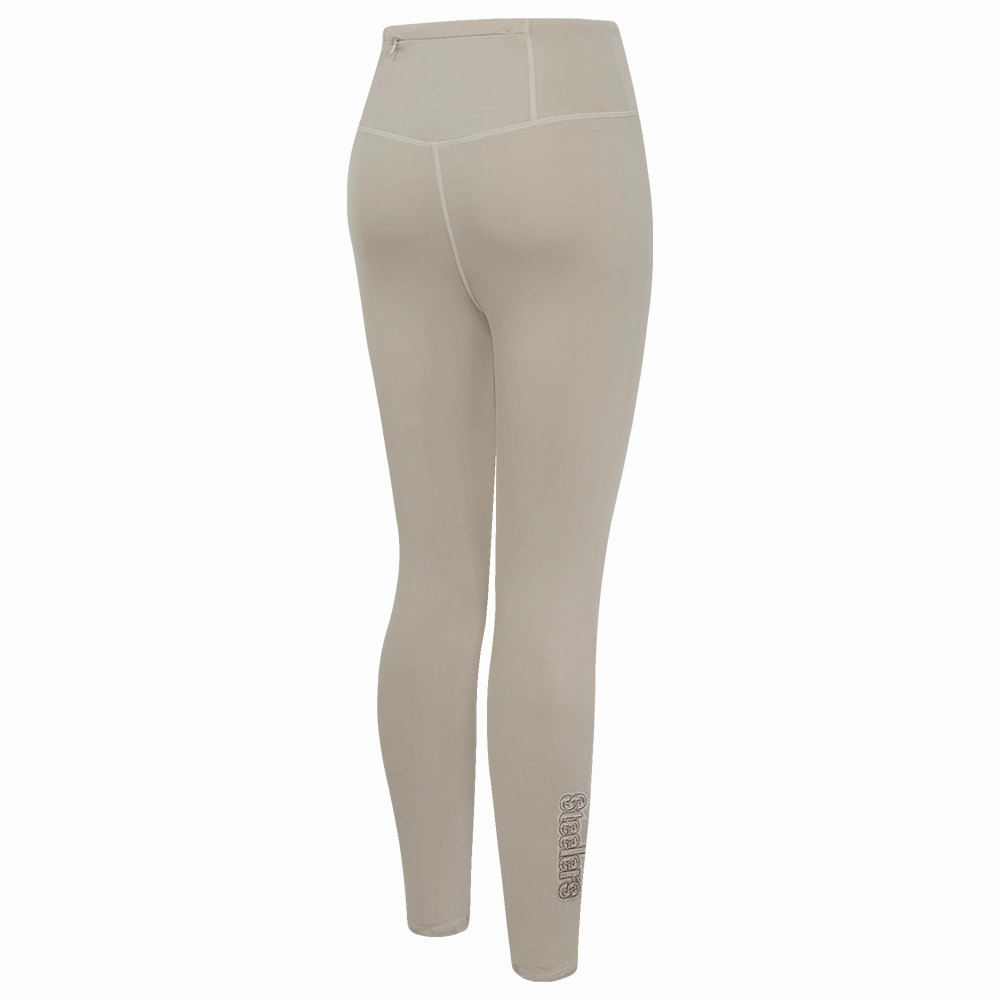 NFL PITTSBURGH STEELERS NEUTRAL WOMEN'S JERSEY LEGGING (TAUPE)