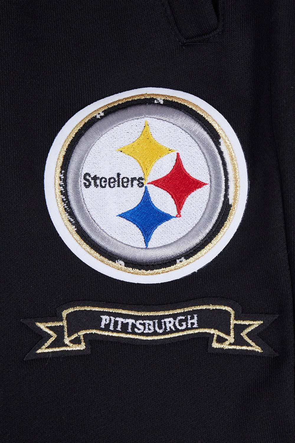 NFL PITTSBURGH STEELERS PRO PREP W RIB FLEECE WOMEN'S SWEATPANT (BLACK/YELLOW)