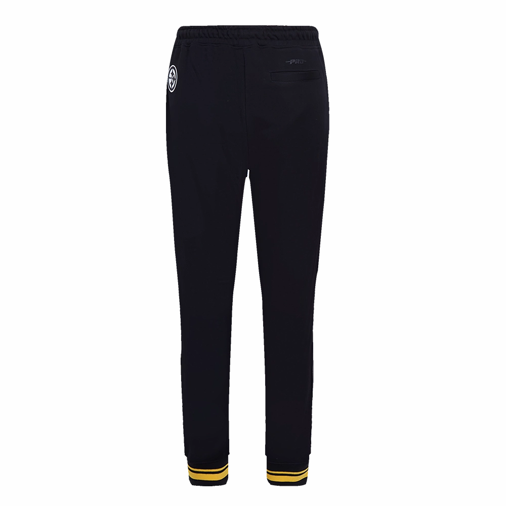 NFL PITTSBURGH STEELERS PRO PREP W RIB FLEECE WOMEN'S SWEATPANT (BLACK/YELLOW)