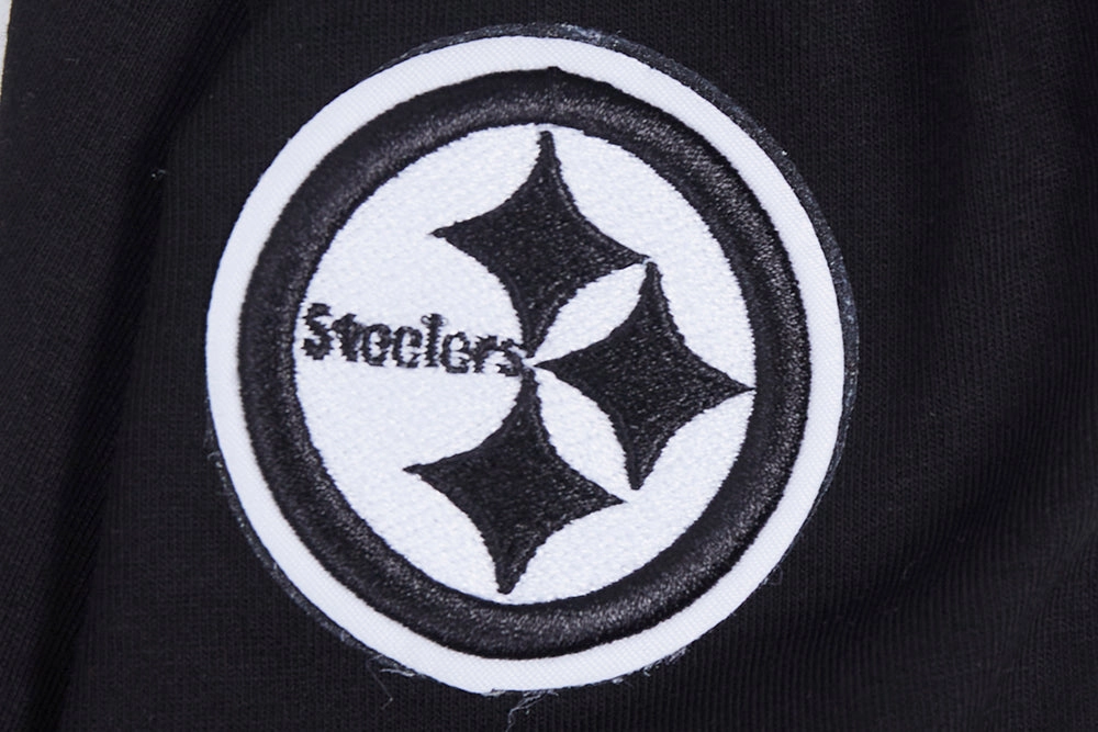 NFL PITTSBURGH STEELERS PRO PREP WOMEN'S HIGH WAIST JERSEY LEGGING (BLACK)