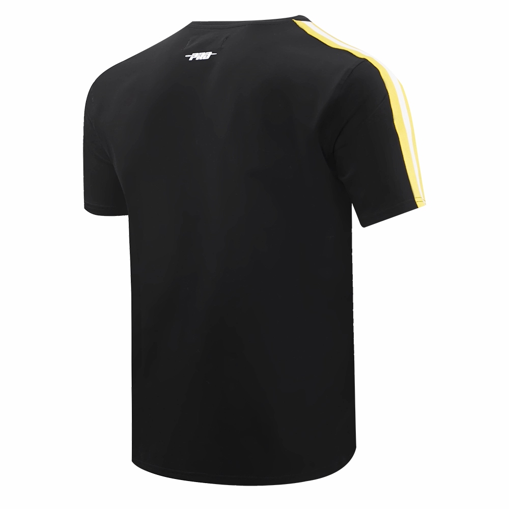 NFL PITTSBURGH STEELERS RETRO CLASSIC MEN'S STRIPED TEE (BLACK/YELLOW)
