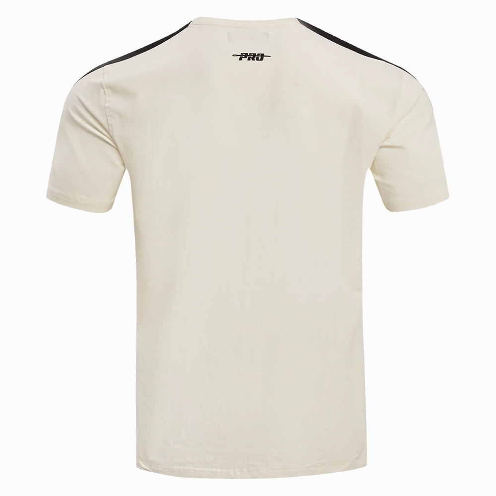 NFL PITTSBURGH STEELERS RETRO CLASSIC MEN'S STRIPED TEE (EGGSHELL/ BLACK)