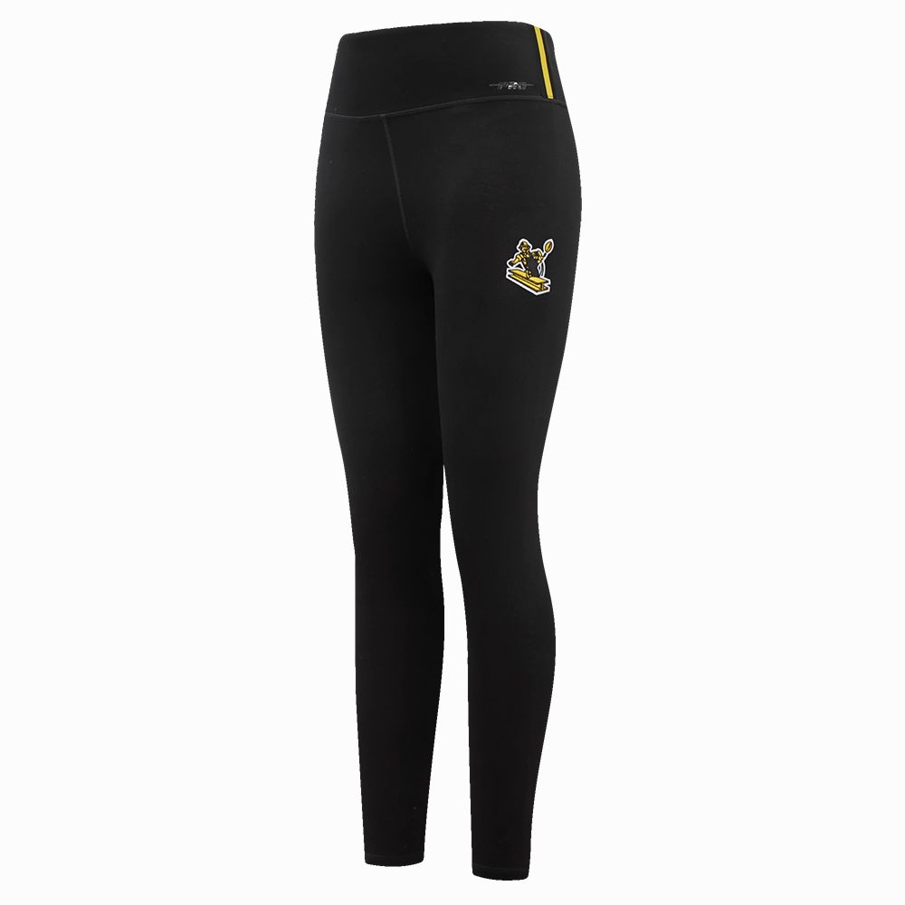 NFL PITTSBURGH STEELERS RETRO CLASSIC WOMEN'S JERSEY LEGGING (BLACK)
