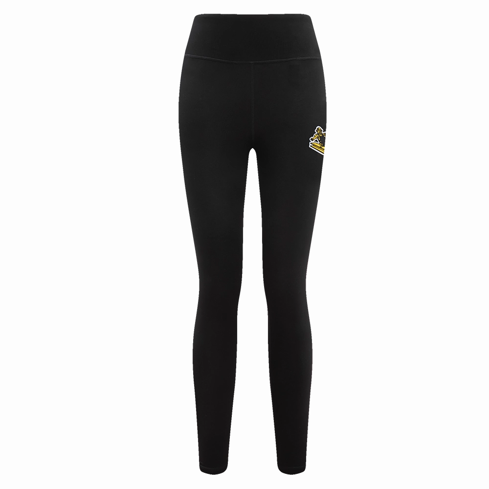 NFL PITTSBURGH STEELERS RETRO CLASSIC WOMEN'S JERSEY LEGGING (BLACK)