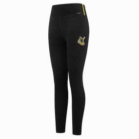NFL PITTSBURGH STEELERS RETRO CLASSIC WOMEN'S JERSEY LEGGING (BLACK)