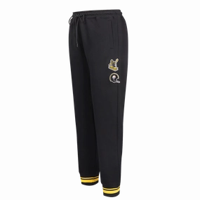 NFL PITTSBURGH STEELERS RETRO CLASSIC WOMEN'S SWEATPANT (BLACK/YELLOW)