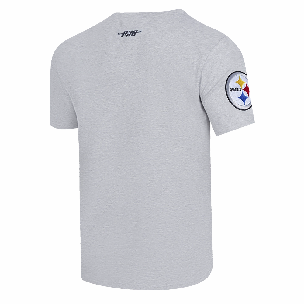 NFL PITTSBURGH STEELERS TEAM PENNANTS MEN'S WORDMARK   TEE (HEATHER GREY)
