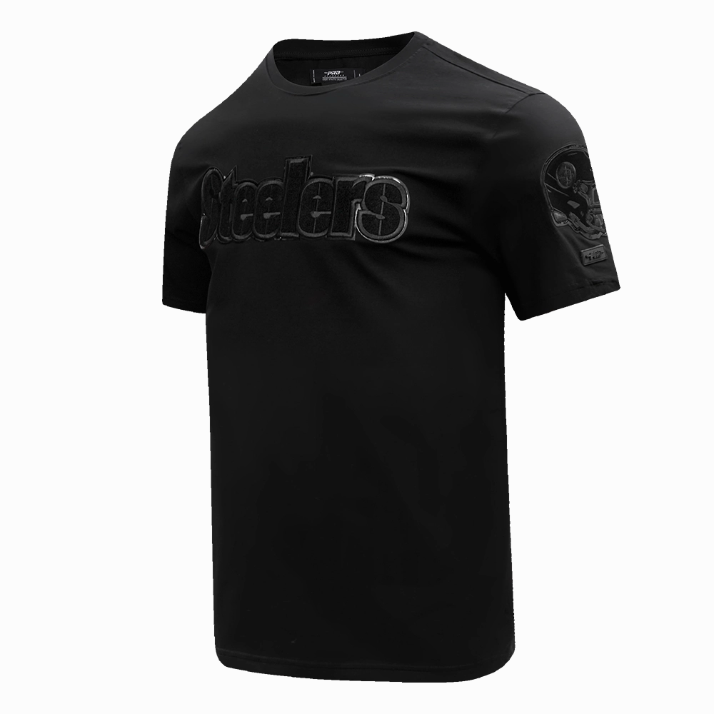 NFL PITTSBURGH STEELERS TRIPLE BLACK MEN'S   TEE (TRIPLE BLACK)
