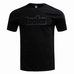 NFL PITTSBURGH STEELERS TRIPLE BLACK MEN'S   TEE (TRIPLE BLACK)