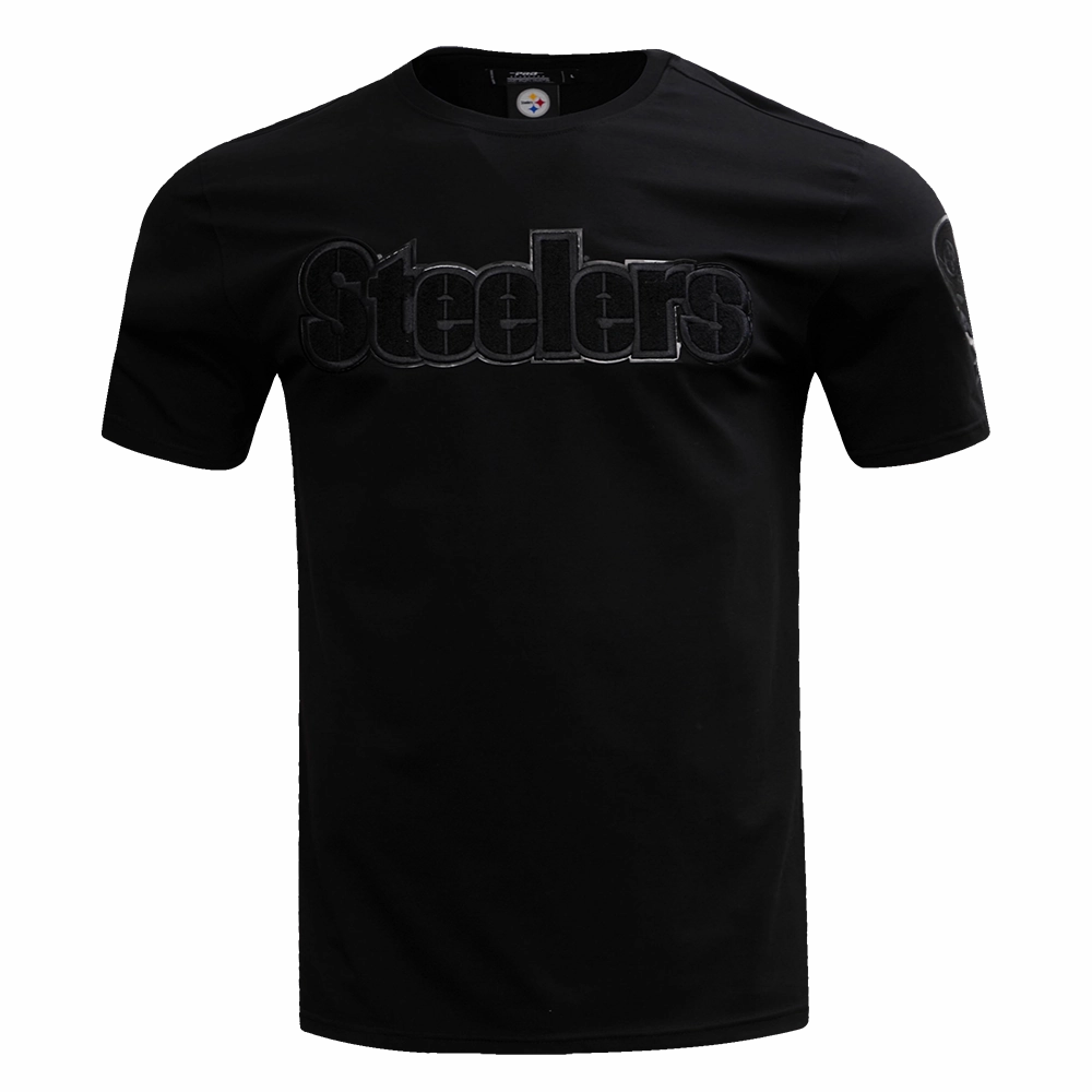 NFL PITTSBURGH STEELERS TRIPLE BLACK MEN'S   TEE (TRIPLE BLACK)