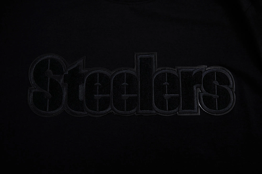 NFL PITTSBURGH STEELERS TRIPLE BLACK MEN'S   TEE (TRIPLE BLACK)