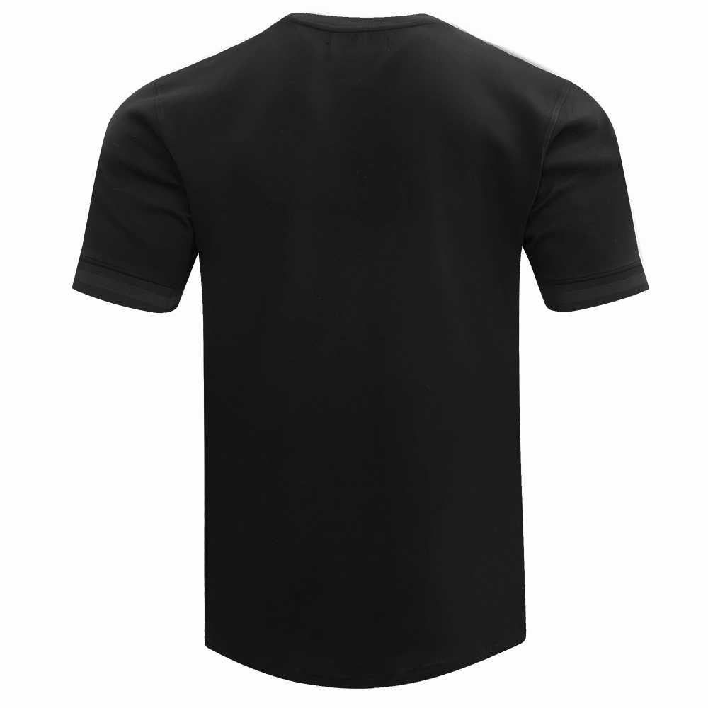 NFL PITTSBURGH STEELERS TRIPLE BLACK MEN'S DOUBLE KNIT TEE (TRIPLE BLACK)