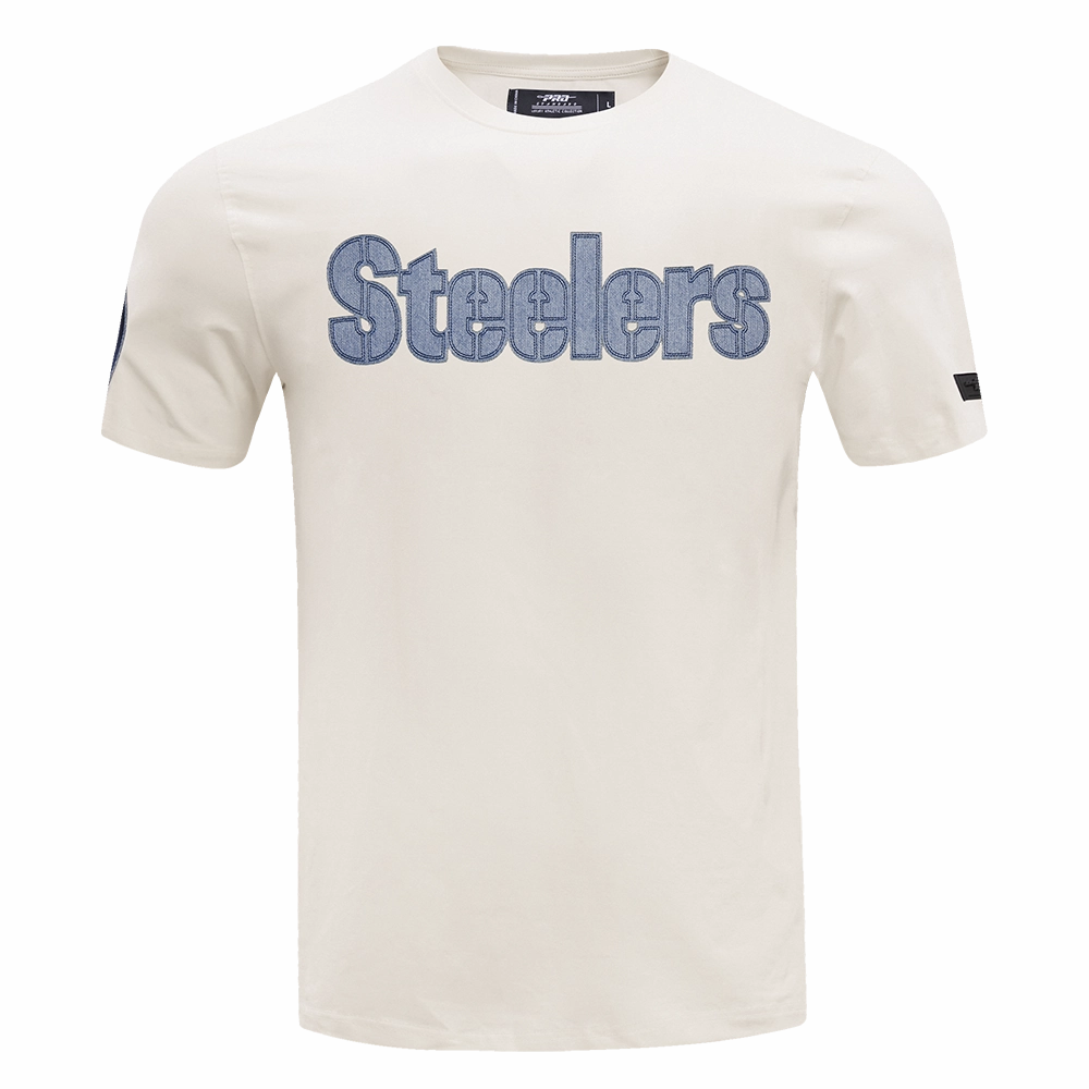 NFL PITTSBURGH STEELERS VARSITY BLUES MEN'S TEE (LINEN)