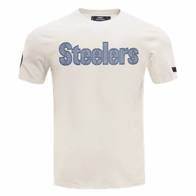 NFL PITTSBURGH STEELERS VARSITY BLUES MEN'S TEE (LINEN)