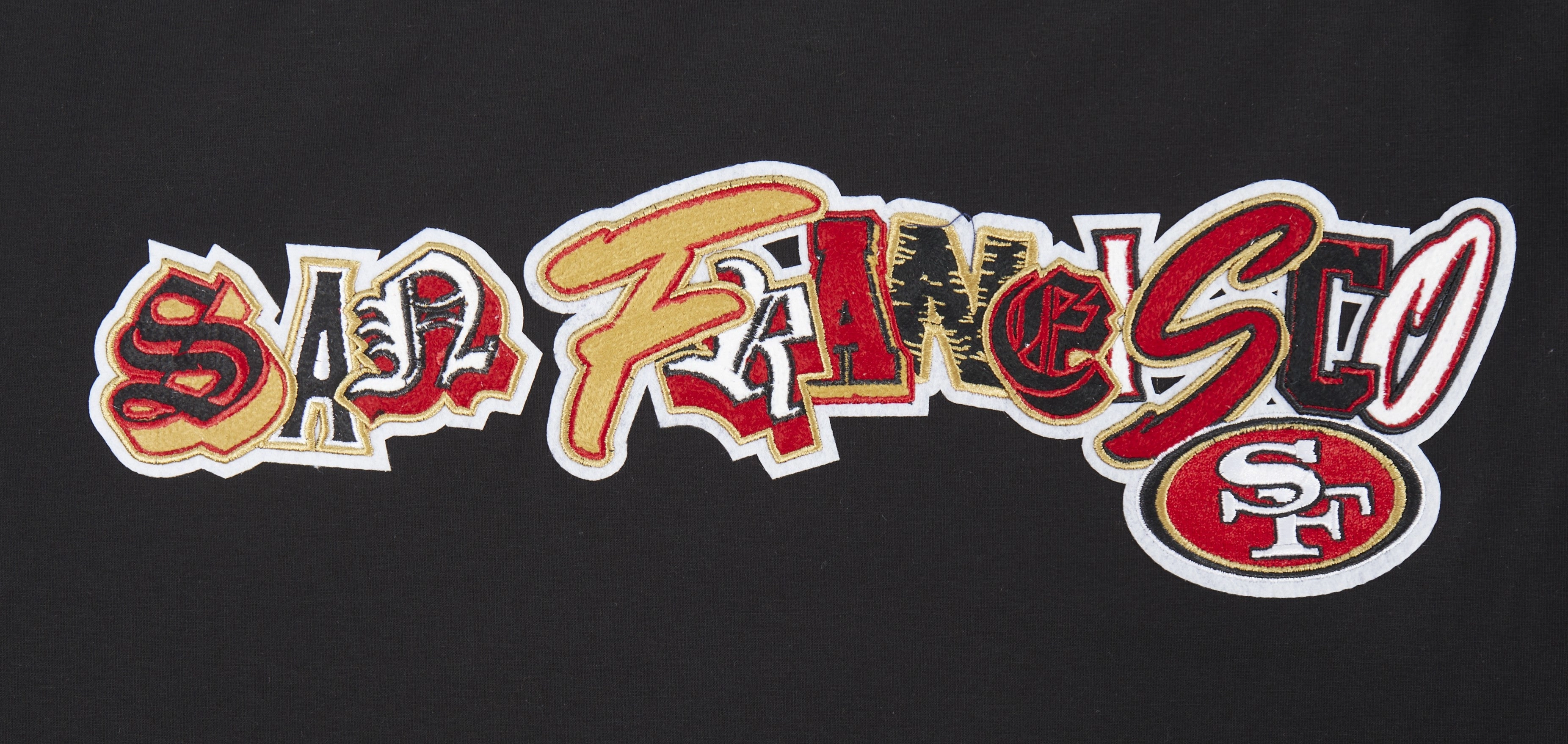 NFL SAN FRANCISCO 49ERS CITY RANSOM MEN'S SINGLE JERSEY TEE (BLACK)