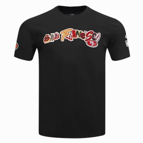 NFL SAN FRANCISCO 49ERS CITY RANSOM MEN'S SINGLE JERSEY TEE (BLACK)