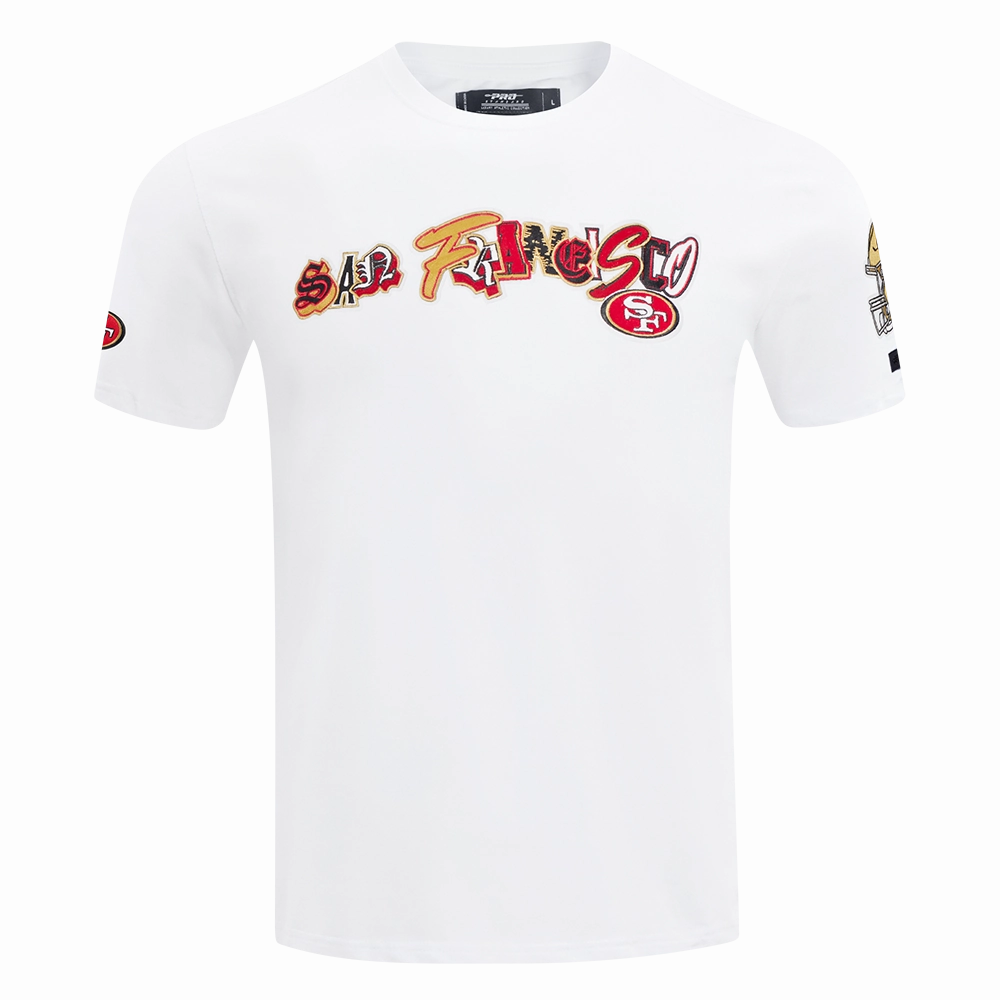 NFL SAN FRANCISCO 49ERS CITY RANSOM MEN'S SINGLE JERSEY TEE (WHITE)