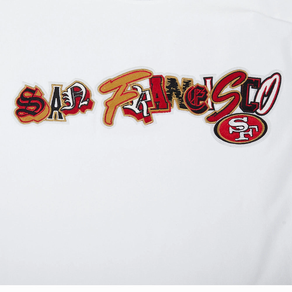 NFL SAN FRANCISCO 49ERS CITY RANSOM MEN'S SINGLE JERSEY TEE (WHITE)
