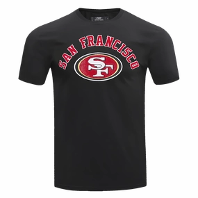 NFL SAN FRANCISCO 49ERS CLASSIC BRISTLE   TEE (BLACK)