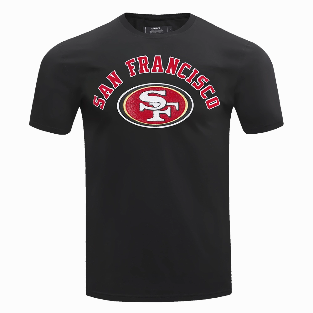 NFL SAN FRANCISCO 49ERS CLASSIC BRISTLE   TEE (BLACK)