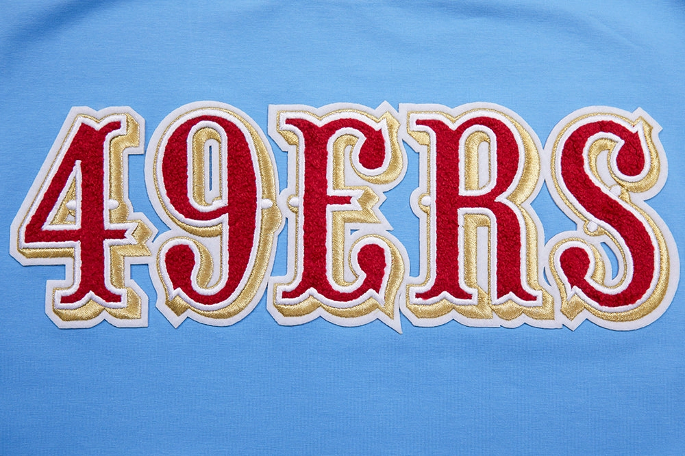 NFL SAN FRANCISCO 49ERS CLASSIC CHENILLE   TEE (UNIVERSITY BLUE)