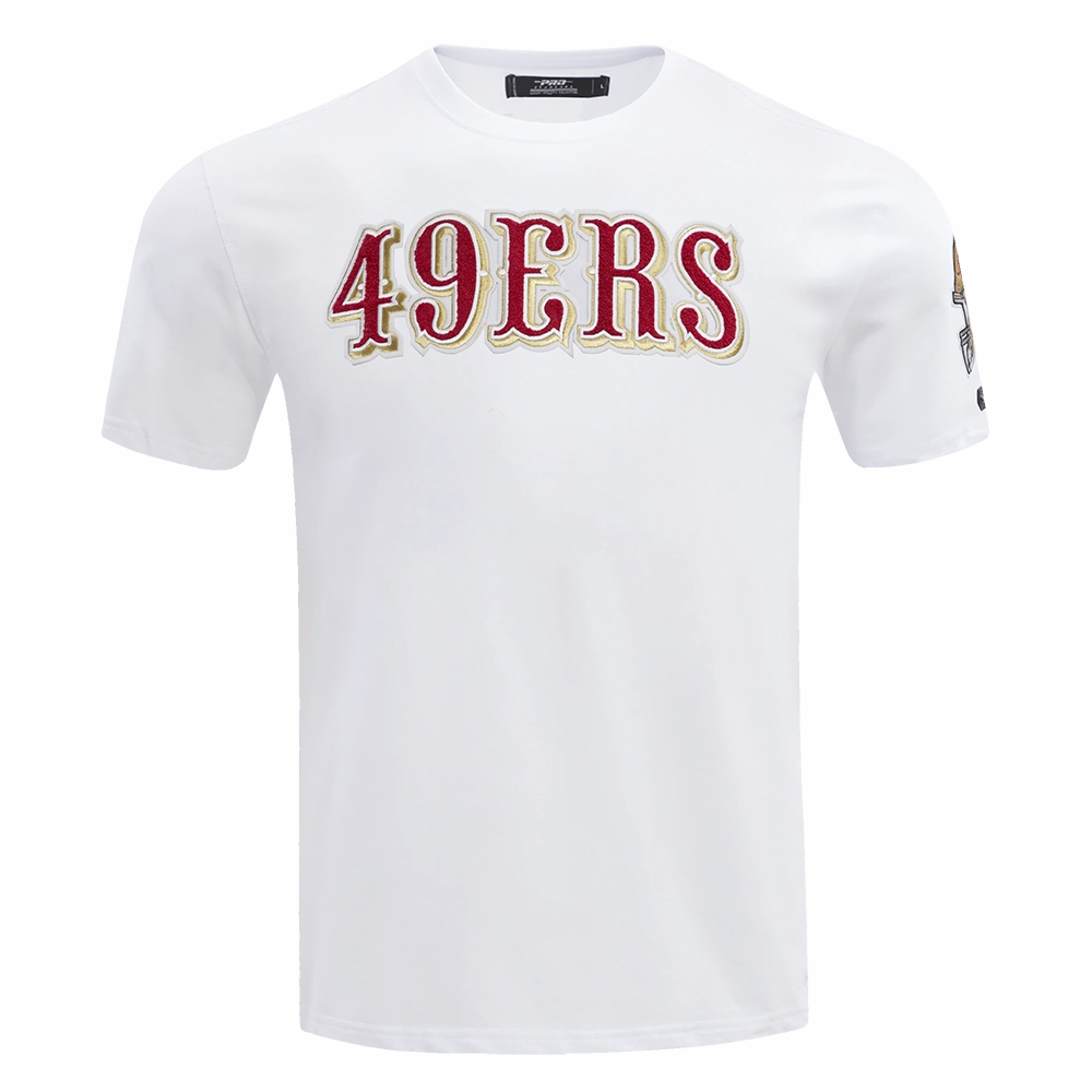 NFL SAN FRANCISCO 49ERS CLASSIC CHENILLE   TEE (WHITE)