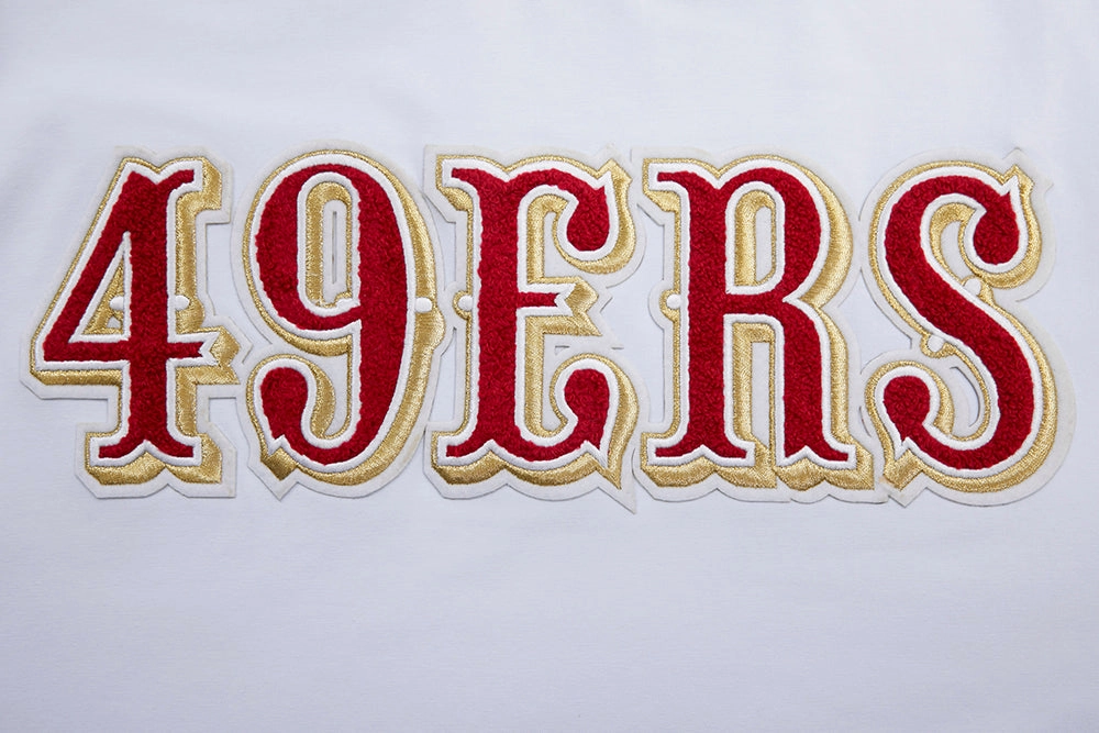NFL SAN FRANCISCO 49ERS CLASSIC CHENILLE   TEE (WHITE)