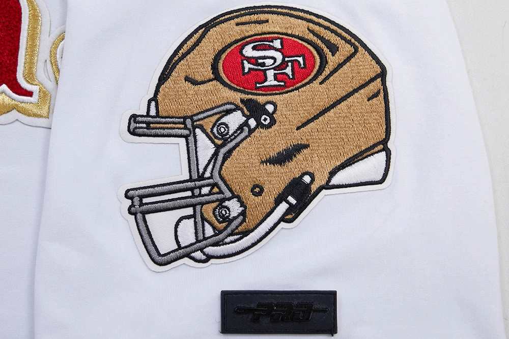 NFL SAN FRANCISCO 49ERS CLASSIC CHENILLE   TEE (WHITE)