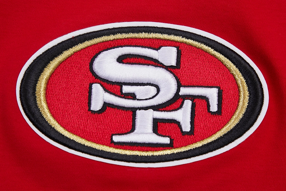 NFL SAN FRANCISCO 49ERS CLASSIC CHENILLE DOUBLE KNIT TEE (RED)