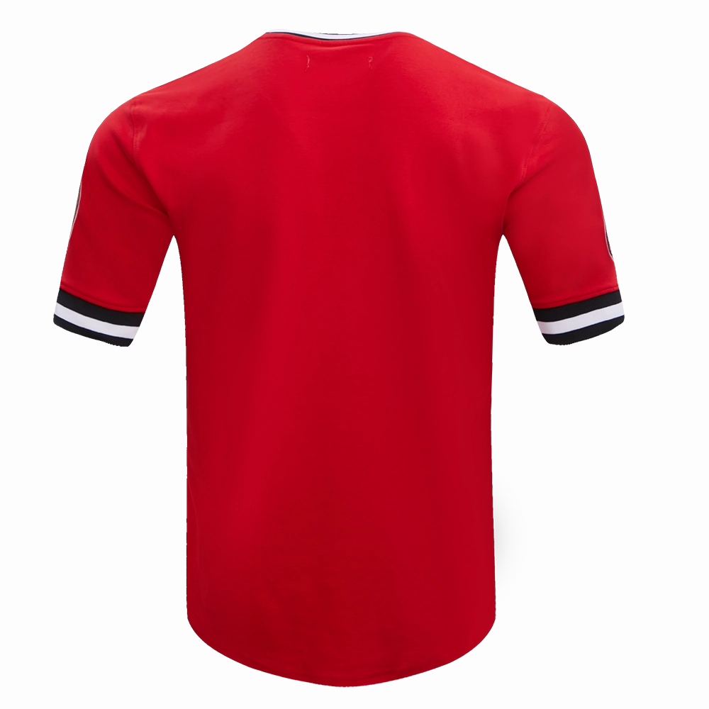 NFL SAN FRANCISCO 49ERS CLASSIC CHENILLE DOUBLE KNIT TEE (RED)