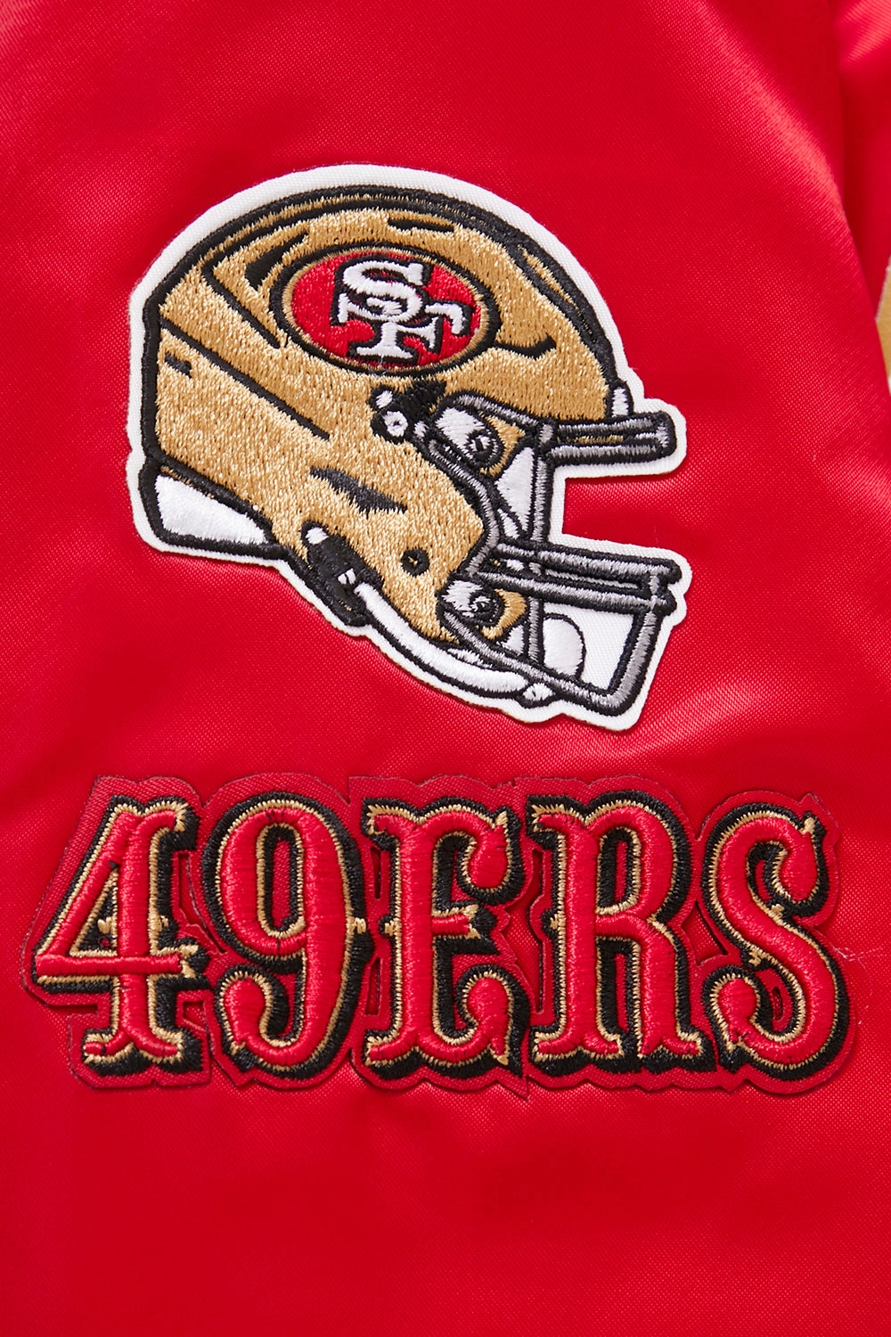 NFL SAN FRANCISCO 49ERS CLASSIC WOMEN'S SATIN JACKET (RED)