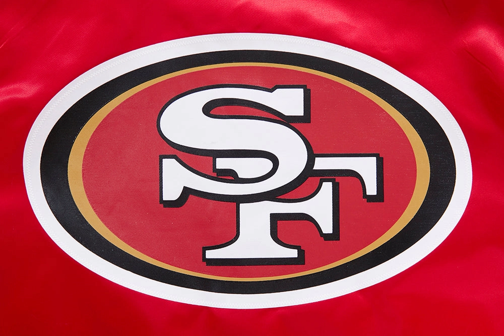 NFL SAN FRANCISCO 49ERS CLASSIC WOMEN'S SATIN JACKET (RED)