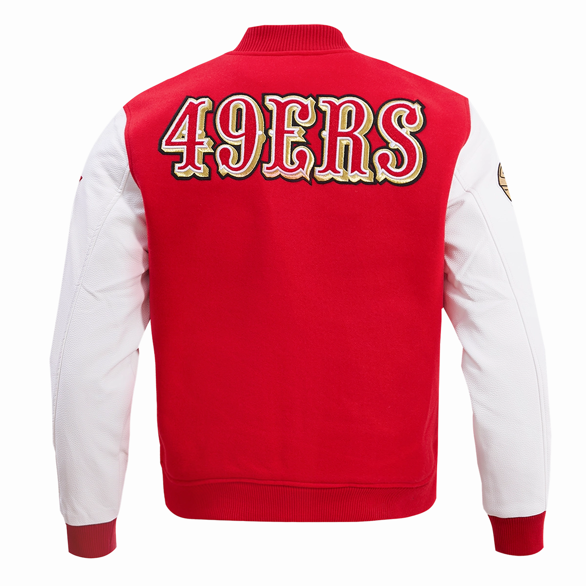NFL SAN FRANCISCO 49ERS CLASSIC WOOL VARSITY JACKET (RED/WHITE)