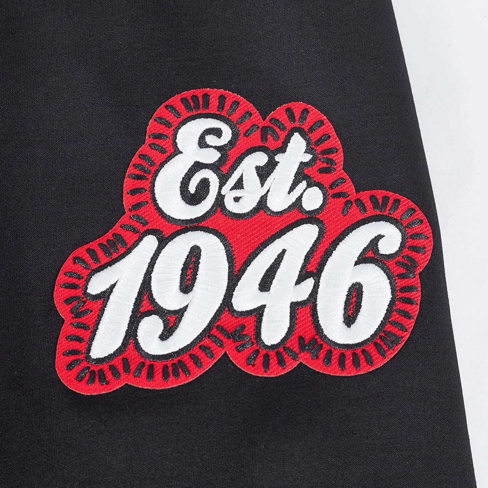 NFL SAN FRANCISCO 49ERS DIY PICK STITCH MEN'S DOUBLE KNIT PULLOVER HOODIE (BLACK)